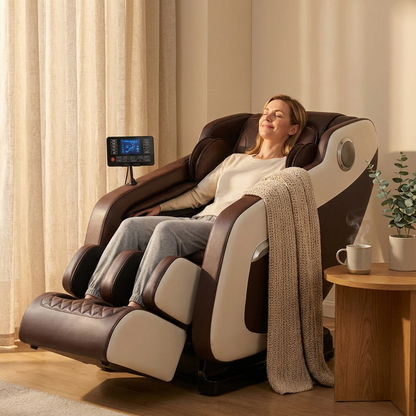 Full Body Massage Chair with Zero Gravity, Heated Back & Legs, 20 Airbags, Bluetooth, Shiatsu Recliner for Home — Lifestyle