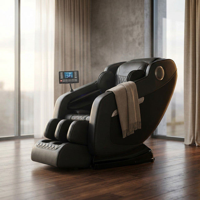 Full Body Massage Chair with Zero Gravity, Heated Back & Legs, 20 Airbags, Bluetooth, Shiatsu Recliner for Home — Studio Shot