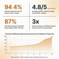 Home Infrared Sauna Built for Daily Wellness, Hemlock Wood Construction, 6 Carbon Heaters, Bluetooth Enabled — Results & Stats