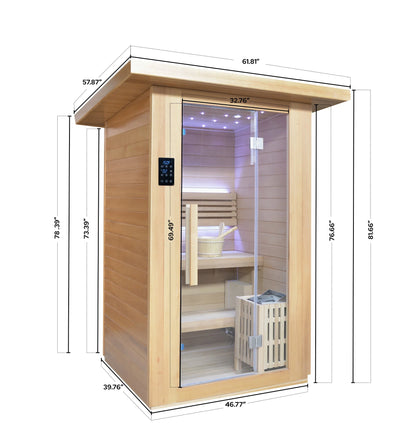 2 Person Traditional Sauna (REVIVE PLUNGE)