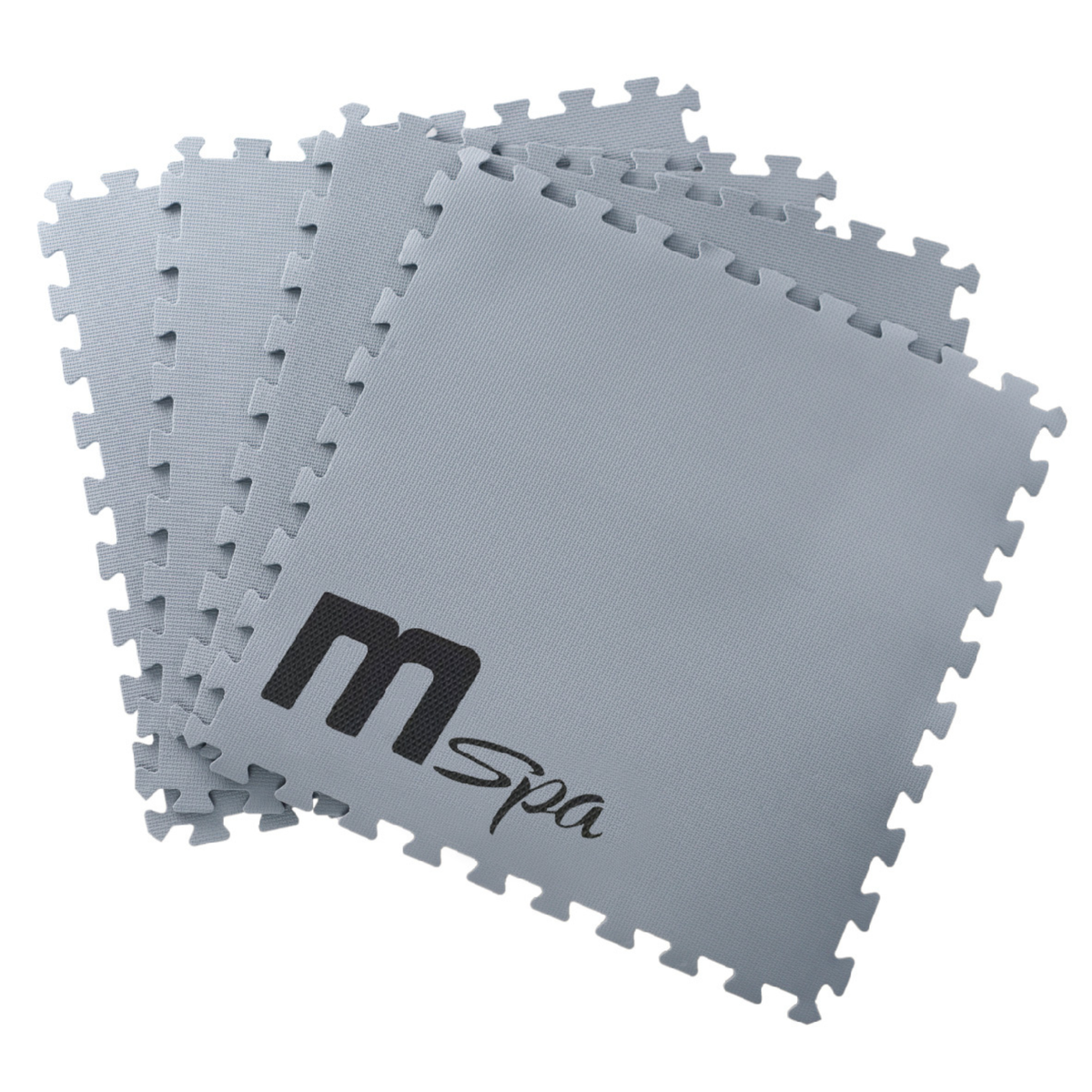 Gray interlocking heat preservation foam mat included with the MSpa DUET-ECO spa

