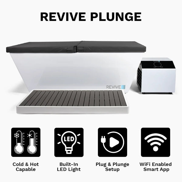 Revive Acrylic Cold Plunge with 1 HP Heating & Cooling Chiller